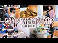 COMPLETE DISASTER CLEAN WITH ME 2021 | MESSY HOUSE CLEANING | DECLUTTERING, ORGANIZING & COOKING