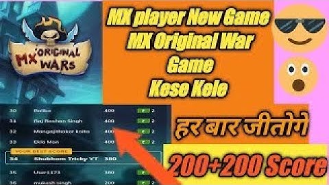 Mx Player New Game Mx Original Wars Game and Tips