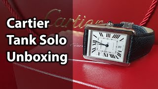 Cartier Tank Solo Automatic Extra Large Unboxing - YouTube