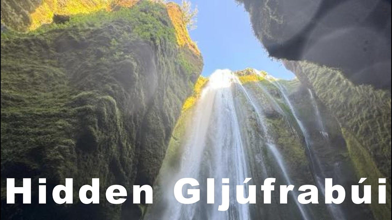 Exploring the Hidden Gljúfrabúi Waterfall   #waterfall #travel — Gljúfrabúi — video poster