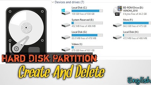 disk partition create & delete||windows||