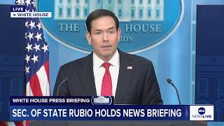 Secretary of State Rubio holds White House press briefing: LIVE