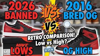 Air Jordan 1 Low “Banned” 2026 Review & Comparison Clean or Pass?‼️😱🤯
