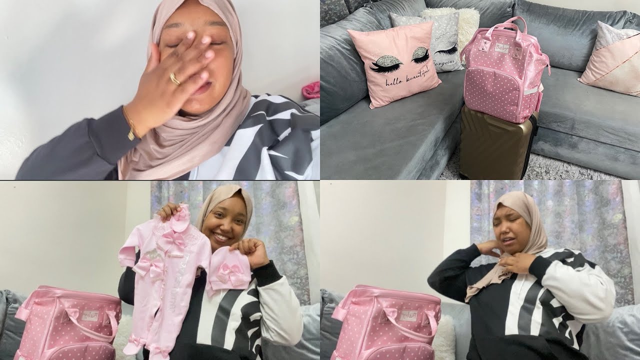 شدني وجع الولادة وانا تانصور ليكم فيديو حقيبة الولادة 🥺 جمعت كولشي فالدقيقة التسعين 😓