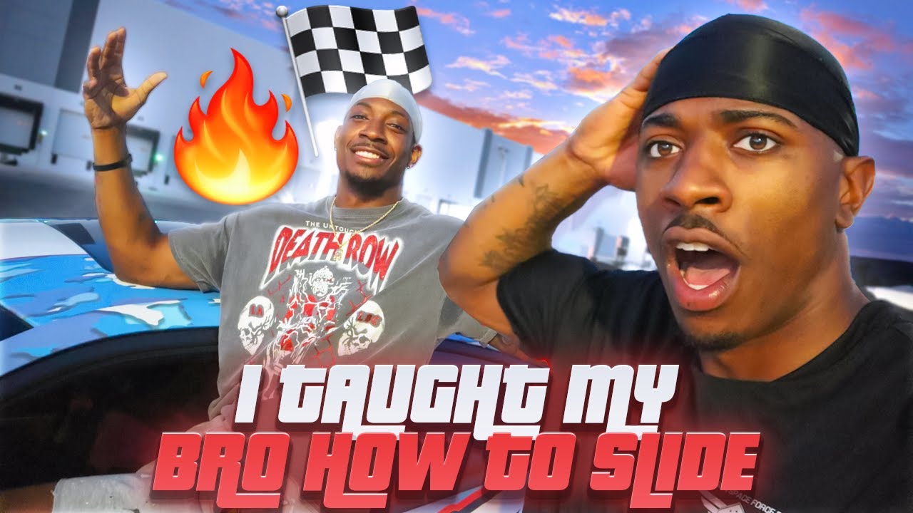 I TAUGHT MY BRO HOW TO SLIDE A SRT & THIS HAPPENED...😱 - YouTube