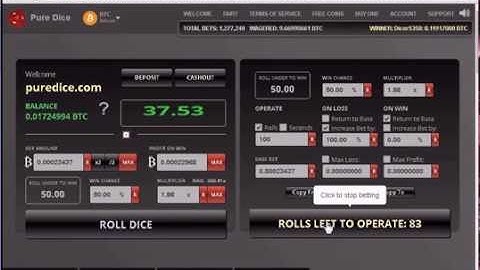 Pure Dice - The ONE Bitcoin Dice Game