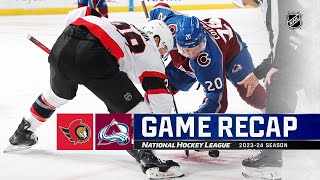 Senators @ Avalanche 12/21 | NHL Highlights 2023