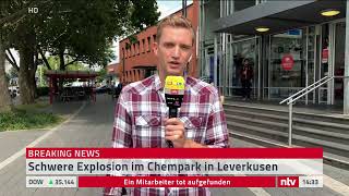 LIVE: Pressekonferenz zur Chempark-Explosion in Leverkusen