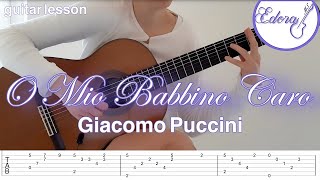 O MIO BABBINO CARO - Fingerstyle Guitar Lesson Teaser - Giacomo Puccini