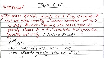 Unit:2 | Physical and Index Properties of Soil | Types:1&2 | Soil Mechanics | Prashant YT | BE Civil