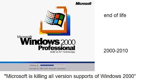 Windows 2000 End Of Support