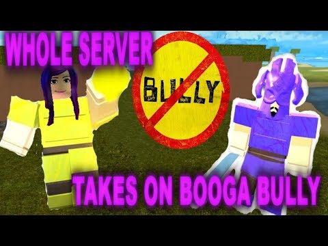 Booga Booga Whole Server Takes On A Booga Bully Youtube - roblox booga booga song names