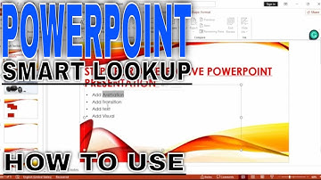✅ How To Use Smart Lookup In PowerPoint 🔴