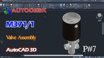AutoCAD 3D, 3D Modeling, How to drawing Solenoid Valve Accessory, Autodesk Part#7