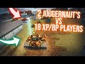 2 Juggernauts vs 18 XP/BP Players! Tanki Online