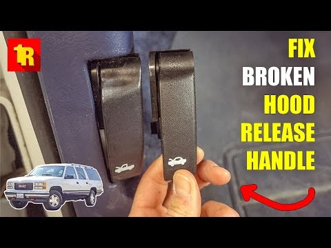 How To Install HOOD RELEASE HANDLE 1995-1999 Chevy GMC GMT-400 FULL-SIZE TRUCKS & SUV