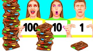 100 Слоев еды Челлендж | Битвы с едой от Fun Challenge