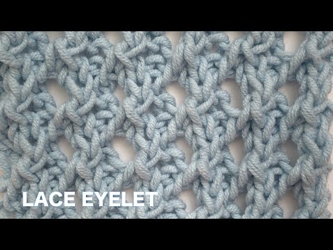 Lace Eyelet Stitch | Knitting Stitch Patterns