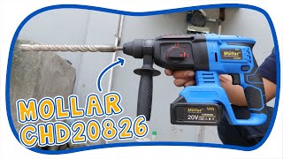 MOLLAR CHD20826 Mesin Bor Bobok Beton 20V Cordless Rotary Hammer Drill