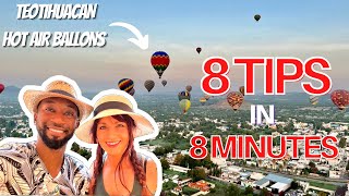 8 things we WISH we knew before going on a hot air balloon ride Mexico City!