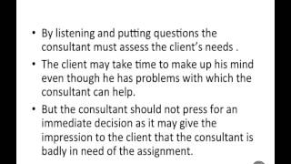Consulting Process - Entry