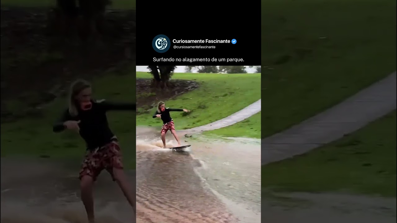Surf na chuva com skimboard 🏄 