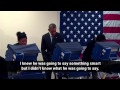 Barack Obama jokes with voters
