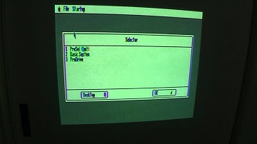Apple II desktop running on Apple IIc Plus