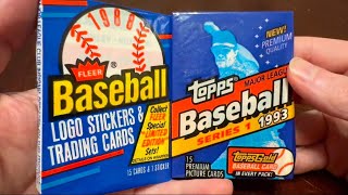 🔥HOF LEGEND & FAMILIAR SEQUENCING! JETER RC? 1988 Fleer & 1993 Topps Series 1 #vintagebaseballcards