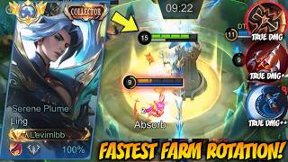 LING AFTER BUFF FASTEST & PERFECT FARMING ROTATION! LING BEST BUILD & FASTEST ROTATION GUIDE 2026!!