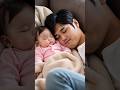 💖👨‍👧【世界一やさしい時間】試合後のパパの胸でスヤスヤ夢の中💤