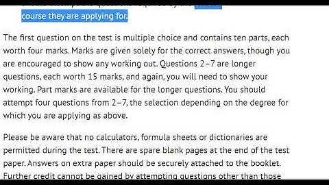 All about Mathematics Admissions Test (MAT) ,University of Oxford