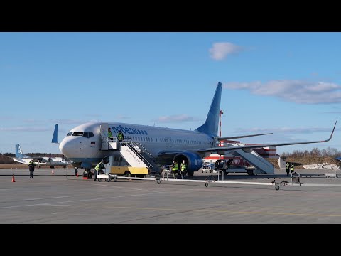 Видео: Boeing 737-800 а/к Победа | Рейс Москва - Петрозаводск