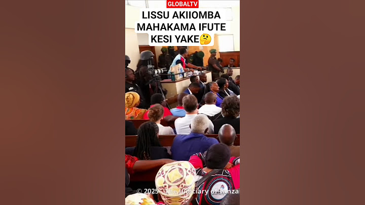 TUNDU LISSU AKIIOMBA MAHAKAMA IFUTE KESI YAKE🤔✌️ #breaking #chadema #lissu #globaltv