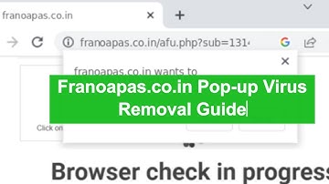 Remove Franoapas.co.in Pop-up Virus Completely | Way to block Franoapas.co.in Pop-up ads