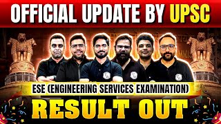 UPSC ESE Prelims Result 2024 | Engineering Services Examination Selected Candidate | Official Update