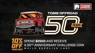 50th Anniversary Sale ad 2 1920x1080 | TOMS OFFROAD