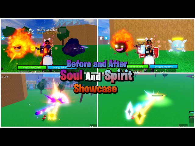 NEW SPIRIT REWORK (Soul) Fruit Showcase In The New Blox Fruit