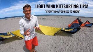 Light wind KITEBOARDING tips! 