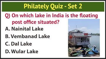 Philately Quiz - Set 2/5 | National Post Day | India GK Quiz | 10 Questions | Indian Stamps