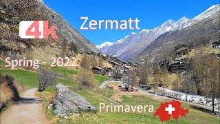 🇨🇭 SWITZERLAND - Suiza - ZERMATT  - Sion - MONTREUX -Walking Tour beautiful villages - hermosos - 4k