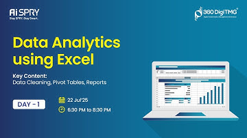 Data Analytics using Excel | Day 1 | 360DigiTMG