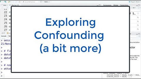 3.3 Confounding in R: (Confounder) Checking Numerically in R