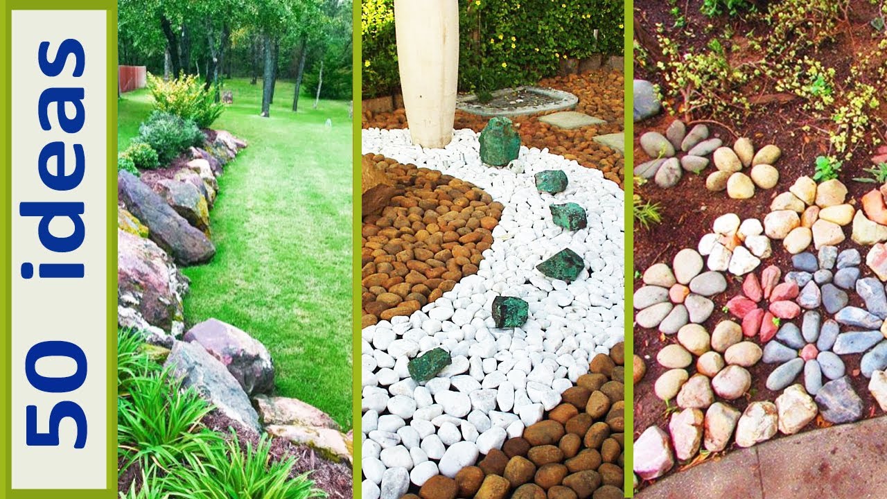 Projecto de Jardines con Piedras y Plantas. Ideas para Decoración de  Jardines Bonitos y Baratos. 