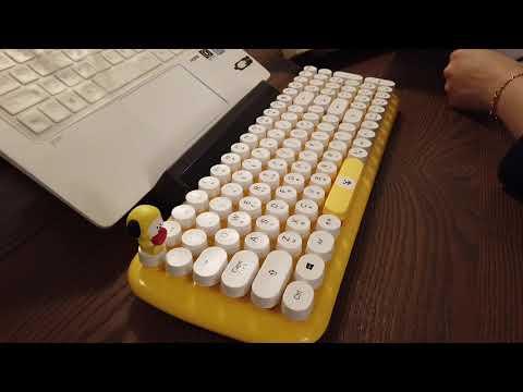 Typing on BT21 Chimmy retro keyboard :: BT21 치미 레트로 키보드 타이핑 :: Keyboard(키보드) asmr :: 30 min.