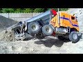 RC Truck Crashed at the Construction Site! Tamiya Globe Liner 6x6! Truck Rescue!