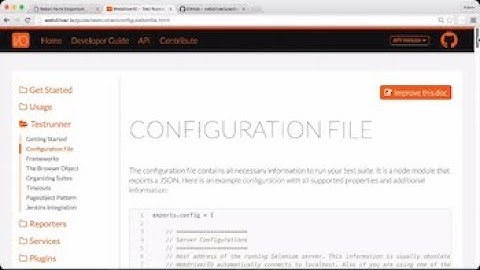 Lesson 2a - Creating our config file using the Test Runner CLI