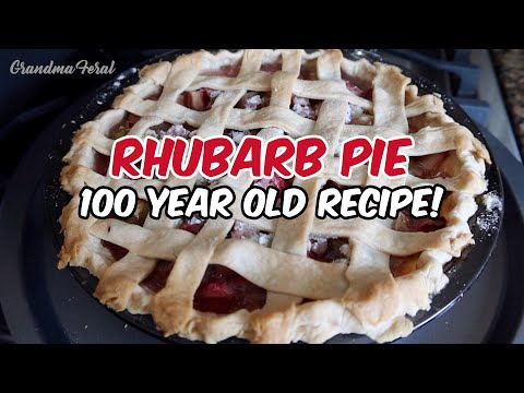 Rhubarb Pie Recipe From 1921 * 100 Year Old Vintage Recipe