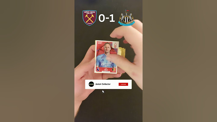 Can I predict WEST HAM vs NEWCASTLE using these PANINI stickers!? #shorts