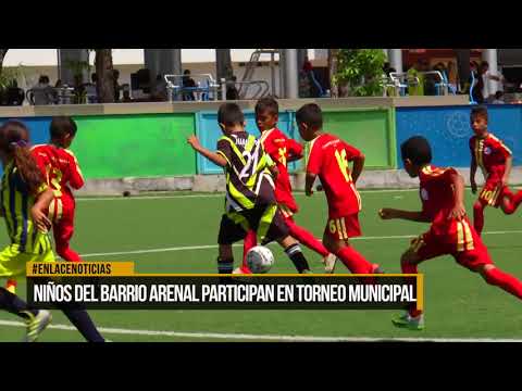 Niños del barrio Arenal participan en torneo municipal